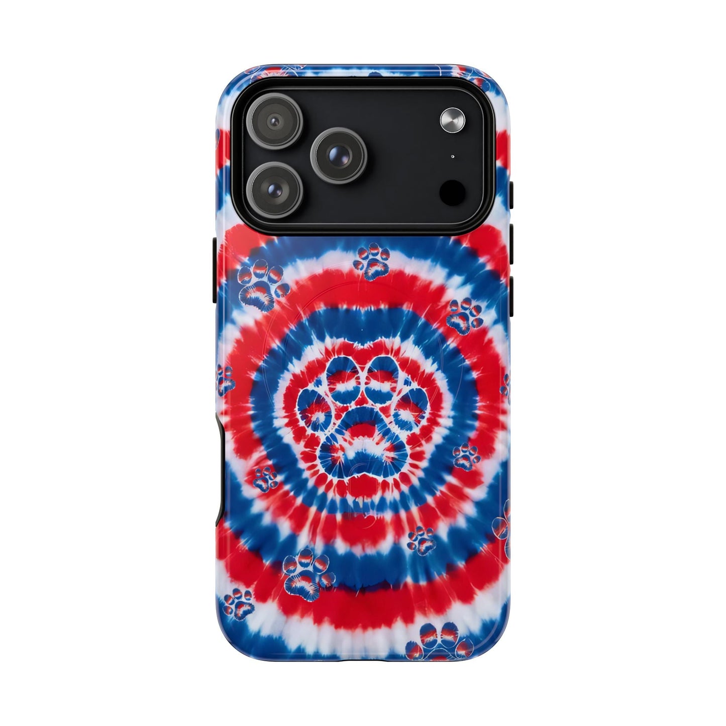 RED WHITE AND BLUE PAW MAGNETIC PHONE CASE - TYQY2004253