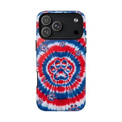 RED WHITE AND BLUE PAW MAGNETIC PHONE CASE - TYQY2004253