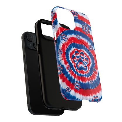 RED WHITE AND BLUE PAW MAGNETIC PHONE CASE - TYQY2004253