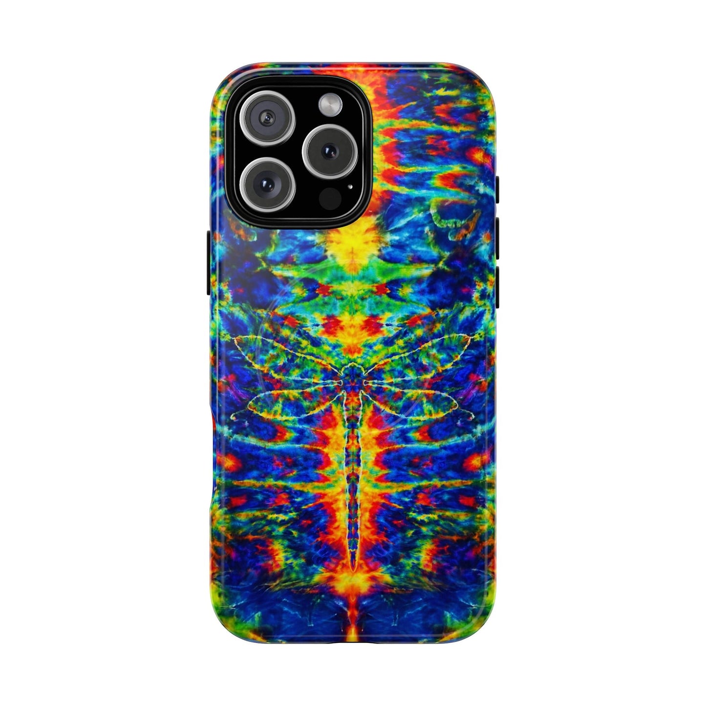 HIPPIE DRAGONFLY COLORFUL SWIRL MAGNETIC PHONE CASE - TLNT1105261