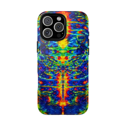 HIPPIE DRAGONFLY COLORFUL SWIRL MAGNETIC PHONE CASE - TLNT1105261