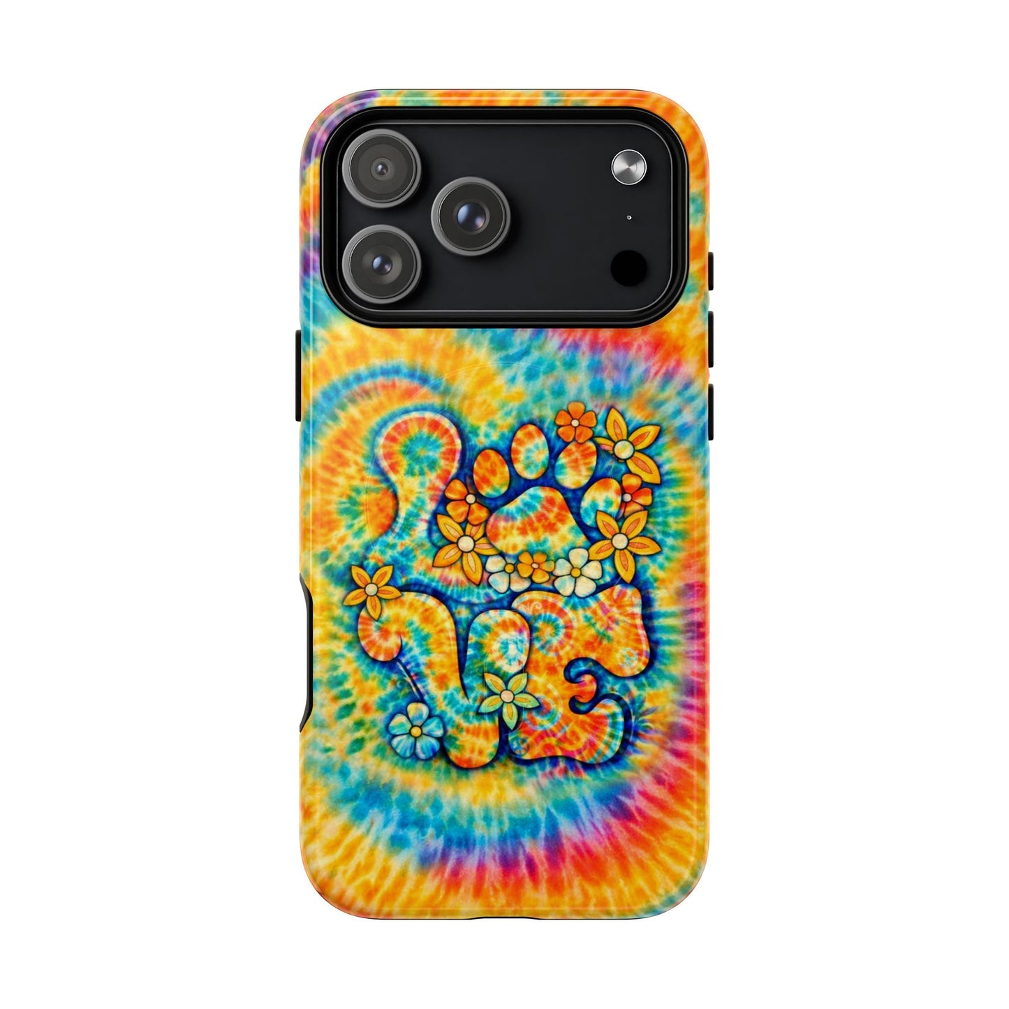 LOVE PAW PRINT SWIRL MAGNETIC PHONE CASE  - TLHN2304264