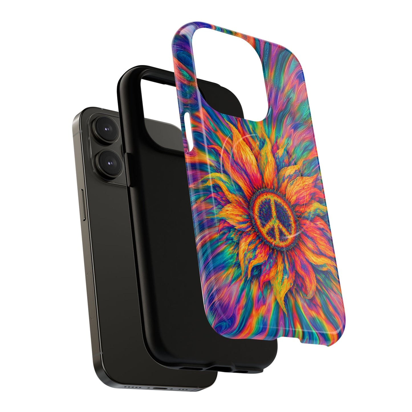 SUNFLOWER PEACE BURST MAGNETIC PHONE CASE - TLTW2906268