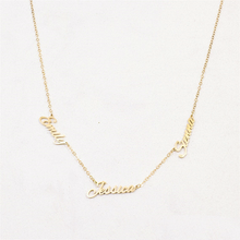 Load image into Gallery viewer, Personalized Gold Plated Stainless Steel Name Necklace
