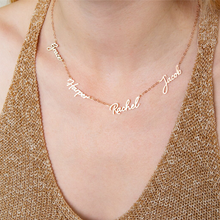 Load image into Gallery viewer, Personalized Gold Plated Stainless Steel Name Necklace
