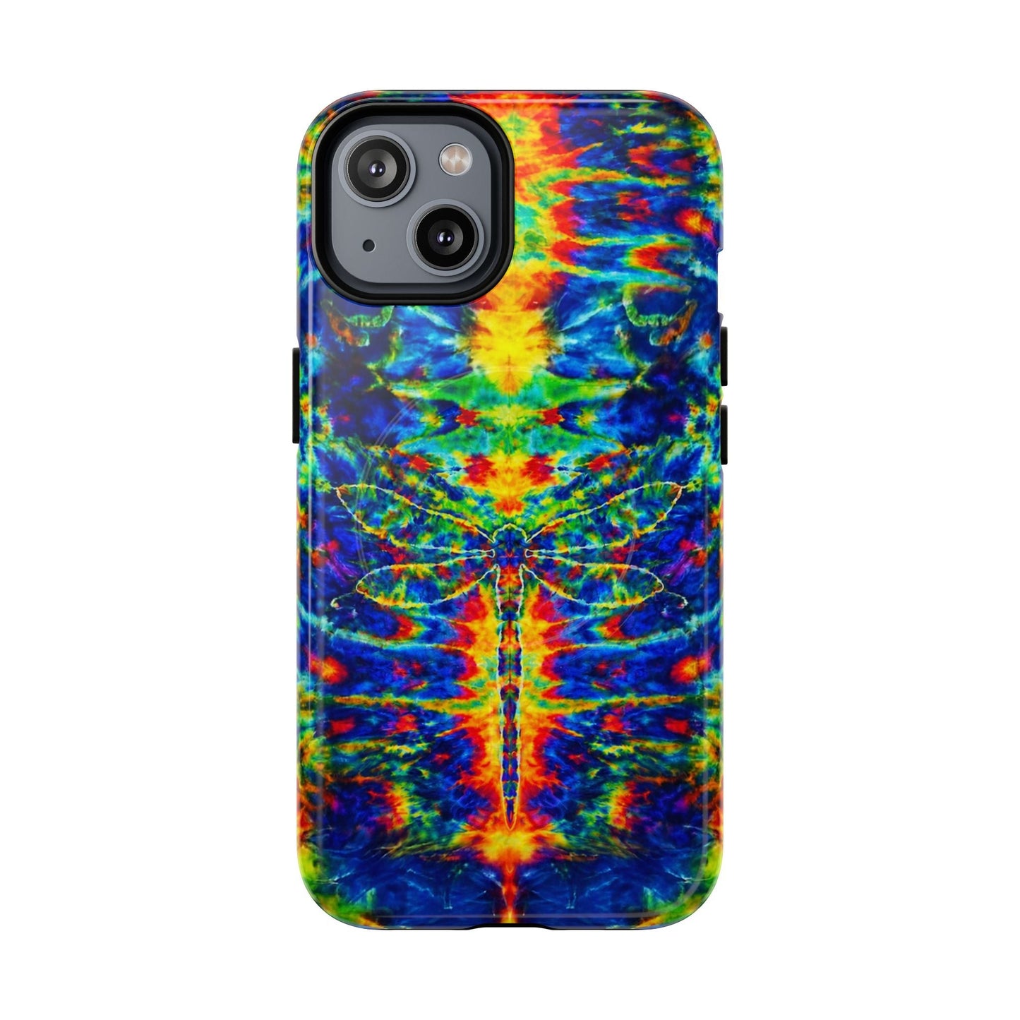HIPPIE DRAGONFLY COLORFUL SWIRL MAGNETIC PHONE CASE - TLNT1105261