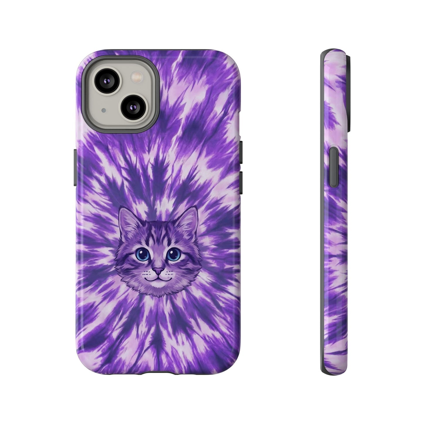 PURPLE AURA CAT PHONE CASE - TYPQ1304269
