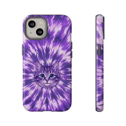 PURPLE AURA CAT PHONE CASE - TYPQ1304269