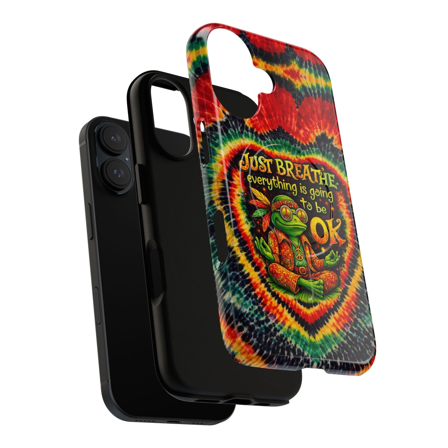 JUST BREATHE FROG SWIRL MAGNETIC PHONE CASE - KMTM2304262