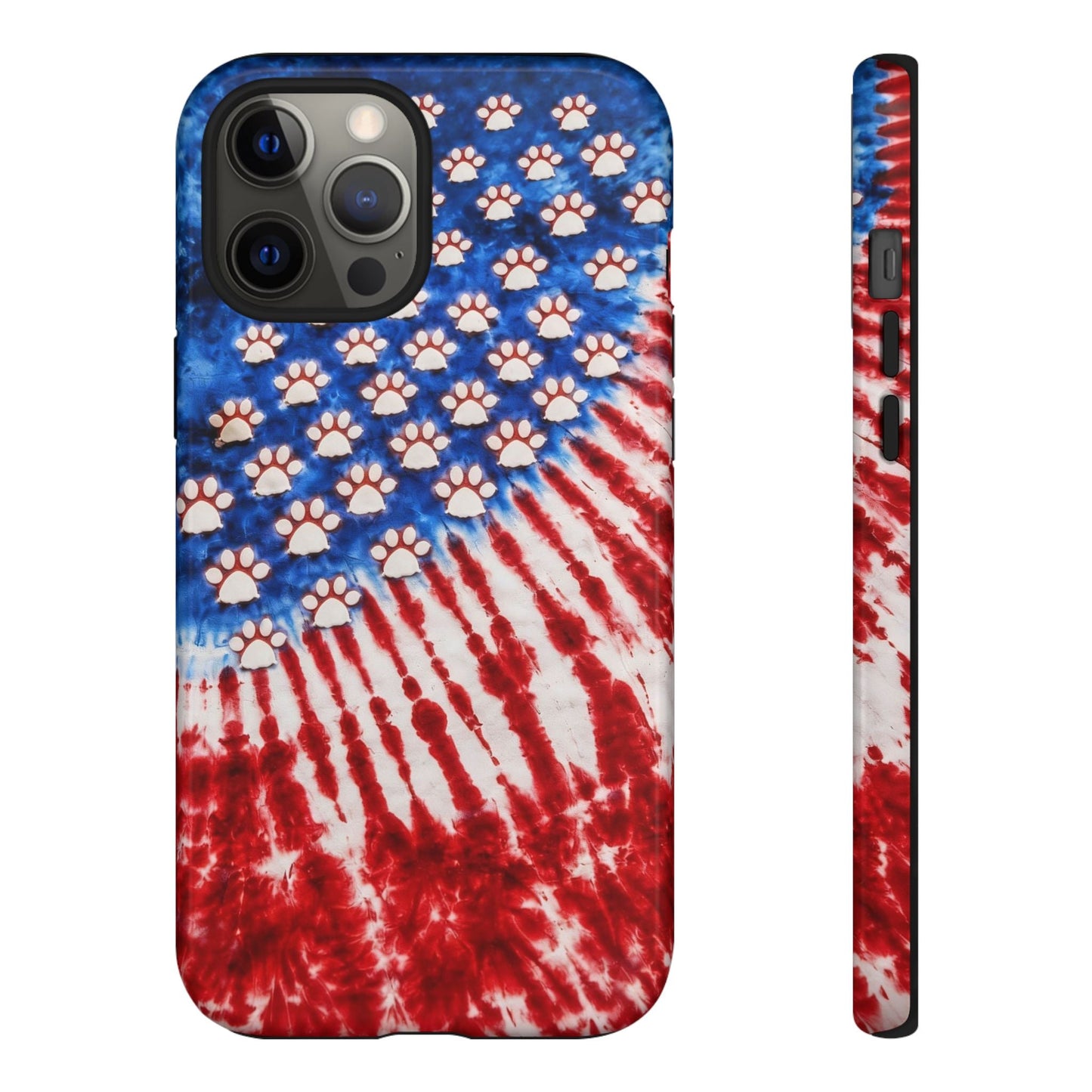 PAW PRINT RED WHITE & BLUE PHONE CASE - TLHG1704262