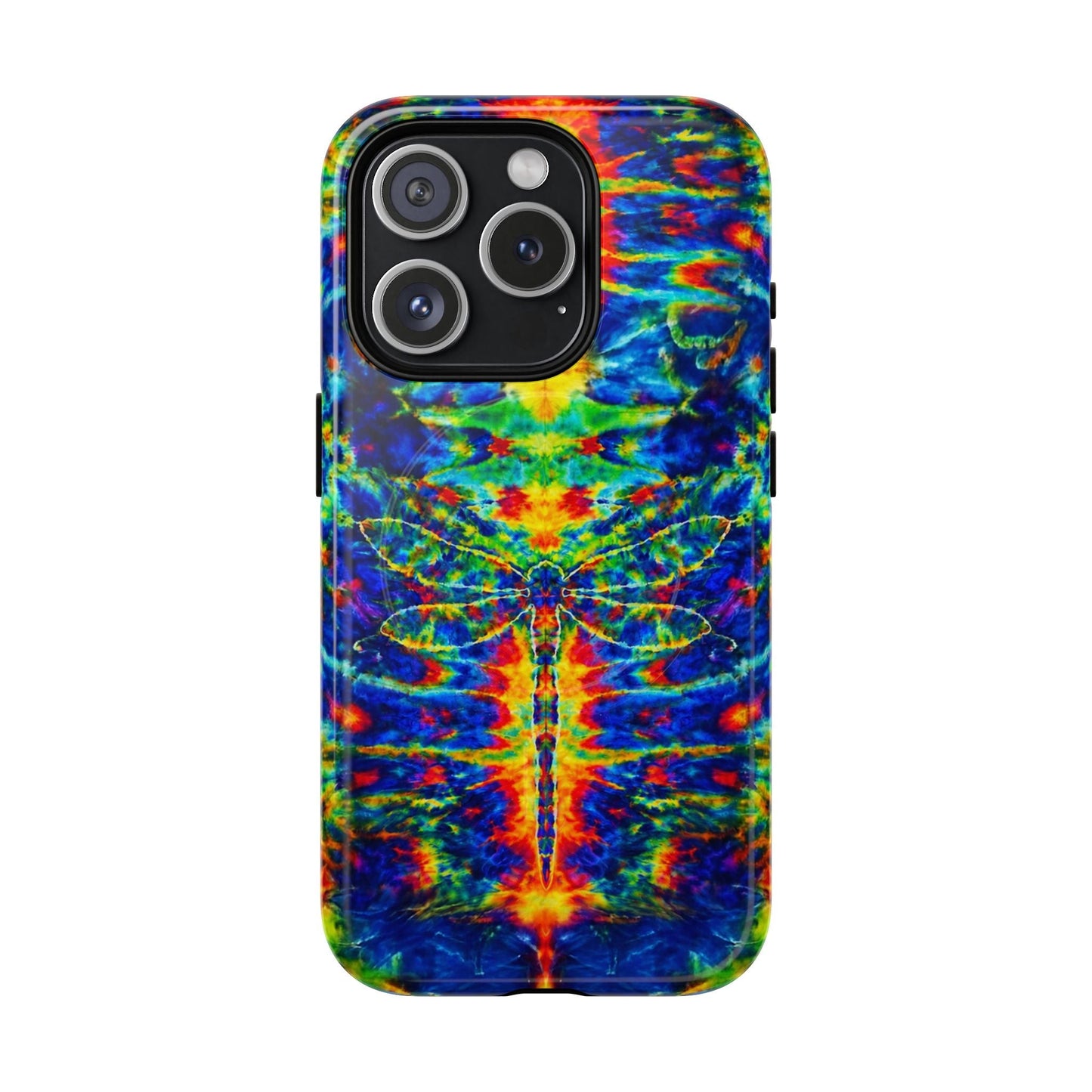 HIPPIE DRAGONFLY COLORFUL SWIRL MAGNETIC PHONE CASE - TLNT1105261