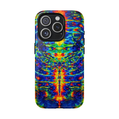 HIPPIE DRAGONFLY COLORFUL SWIRL MAGNETIC PHONE CASE - TLNT1105261