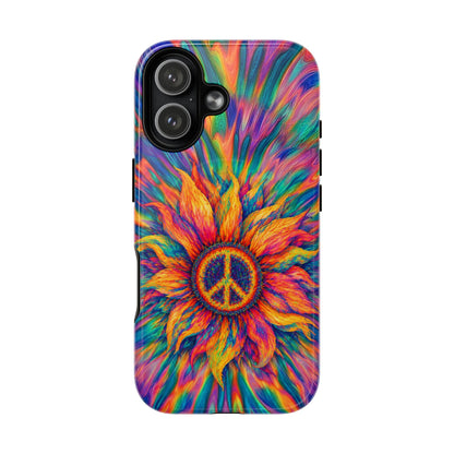 SUNFLOWER PEACE BURST MAGNETIC PHONE CASE - TLTW2906268