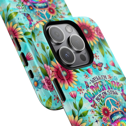 RUNNING AGAINST THE WIND CAR TIE DYE MAGNETIC PHONE CASE - TLNO1804254