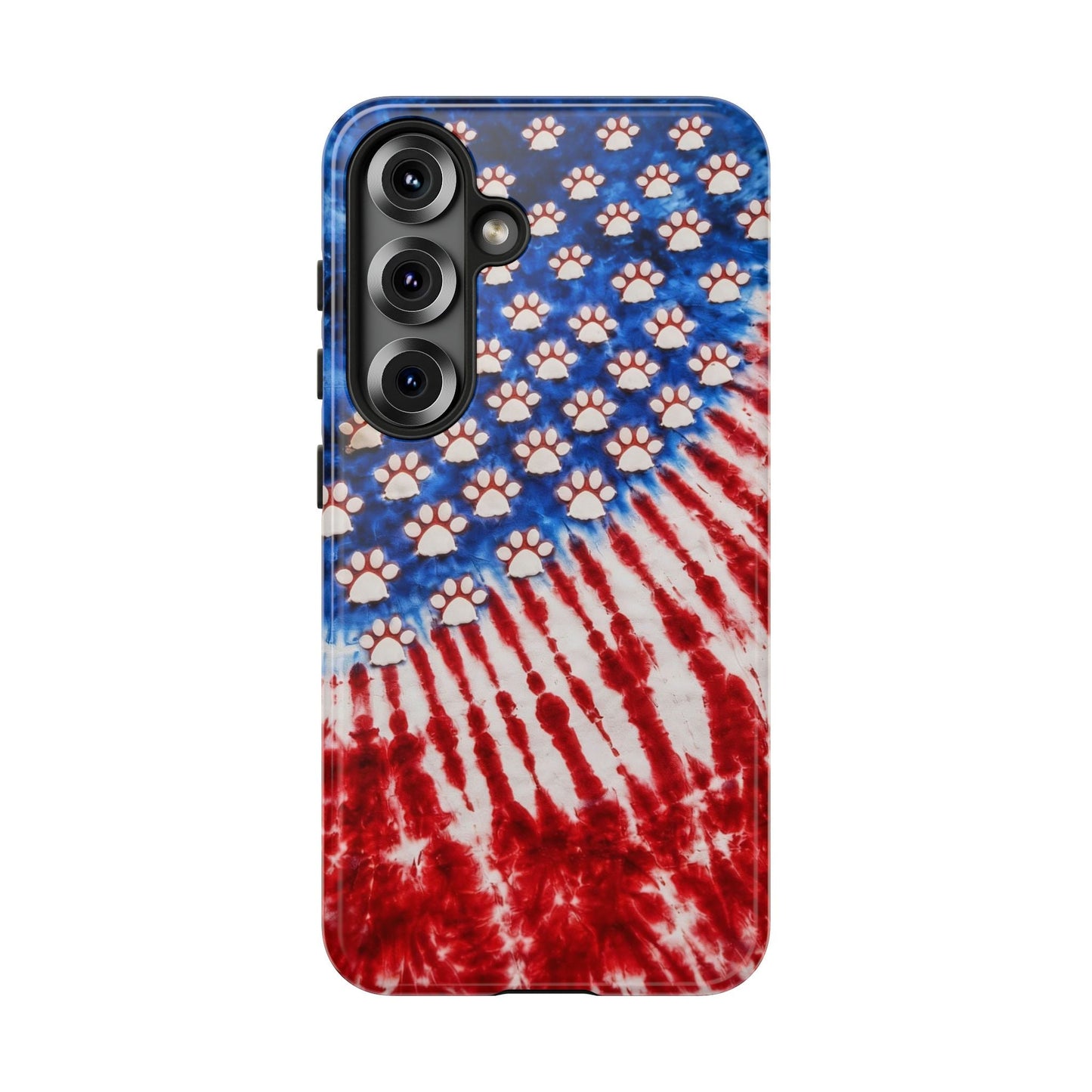 PAW PRINT RED WHITE & BLUE PHONE CASE - TLHG1704262