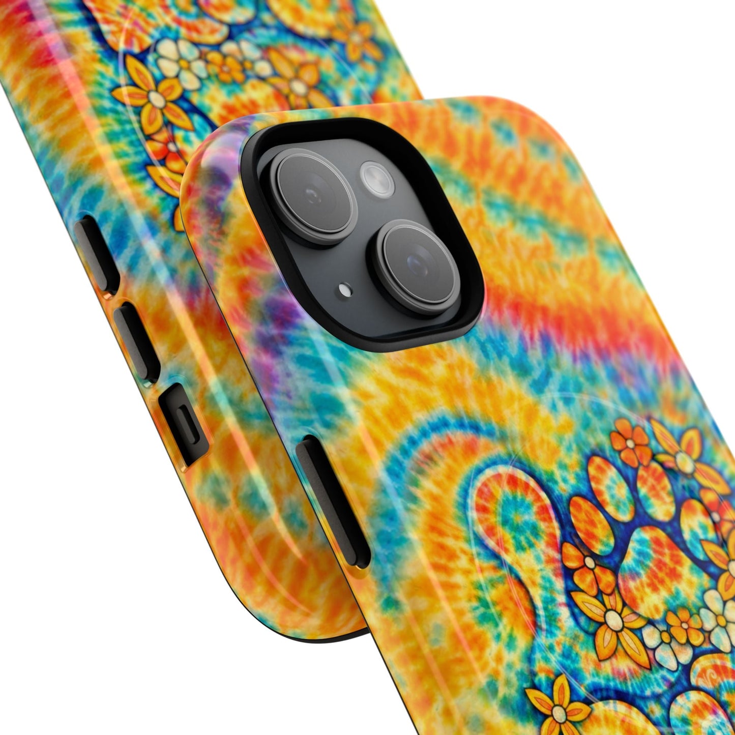 LOVE PAW PRINT SWIRL MAGNETIC PHONE CASE  - TLHN2304264