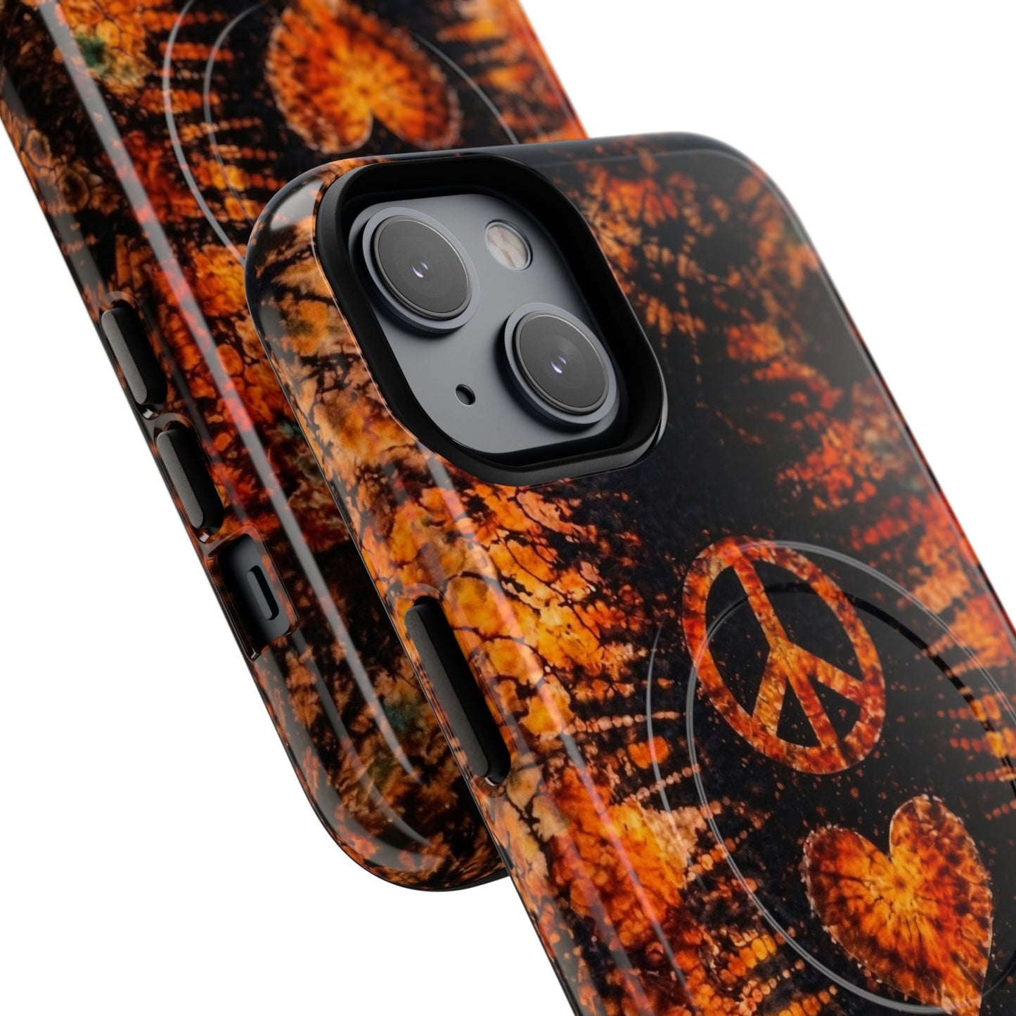PEACE LOVE PAW PRINT VINTAGE MAGNETIC  PHONE CASE  - TLHN2204264