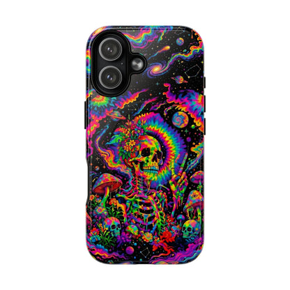 HIPPIE SKULL PSYCHEDELIC MAGNETIC PHONE CASE  - TLNO2904262