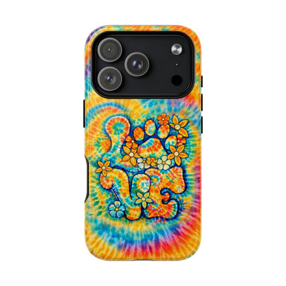LOVE PAW PRINT SWIRL MAGNETIC PHONE CASE  - TLHN2304264