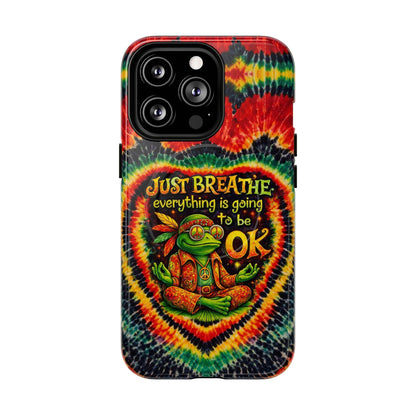 JUST BREATHE FROG SWIRL MAGNETIC PHONE CASE - KMTM2304262
