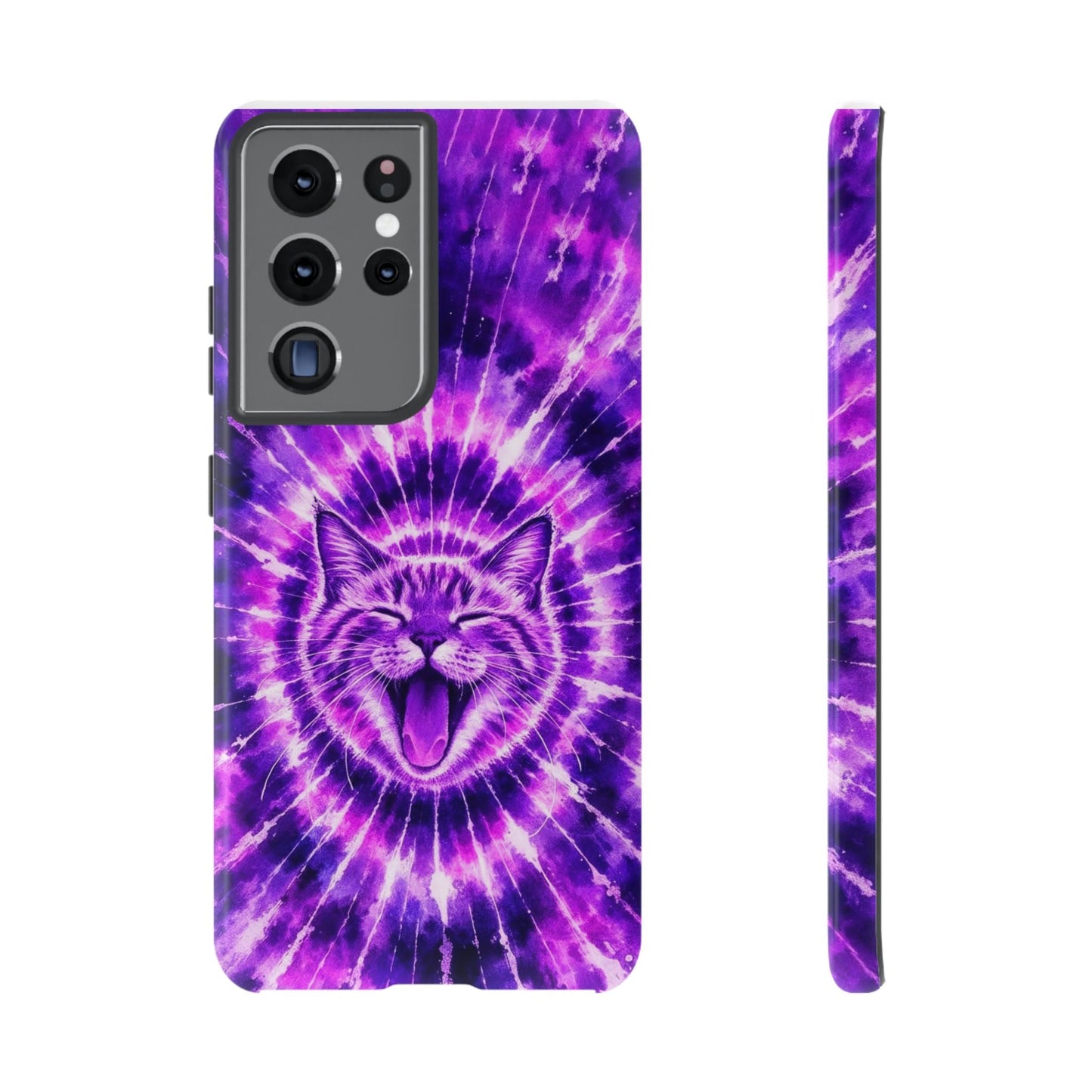 CAT PURPLE SWIRL PHONE CASE  - TLHN1504263