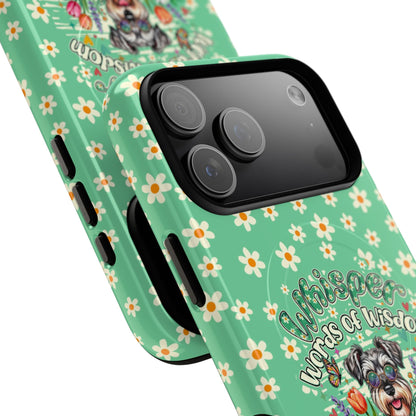 WHISPER WORDS OF WISDOM LET IT BE SCHNAUZER MAGNETIC PHONE CASE - TY0405261