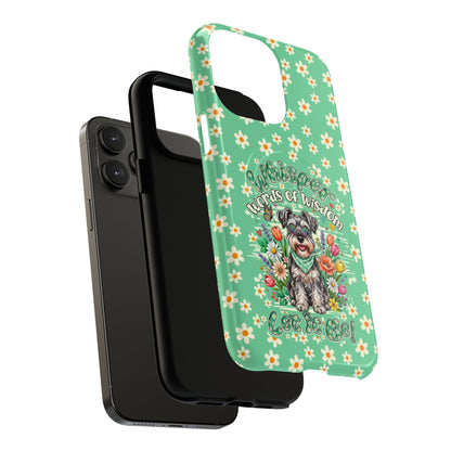 WHISPER WORDS OF WISDOM LET IT BE SCHNAUZER MAGNETIC PHONE CASE - TY0405261