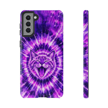 CAT PURPLE SWIRL PHONE CASE  - TLHN1504263