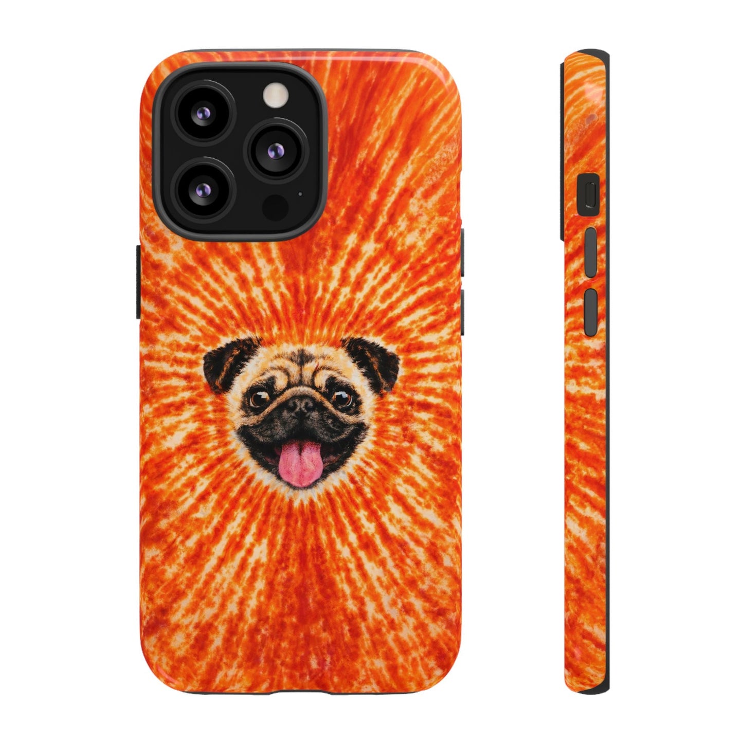 PUG DOG ORANGE  PHONE CASE - TLNT1604261