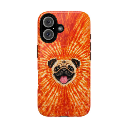 PUG DOG ORANGE MAGNETIC PHONE CASE - TLNT1604261