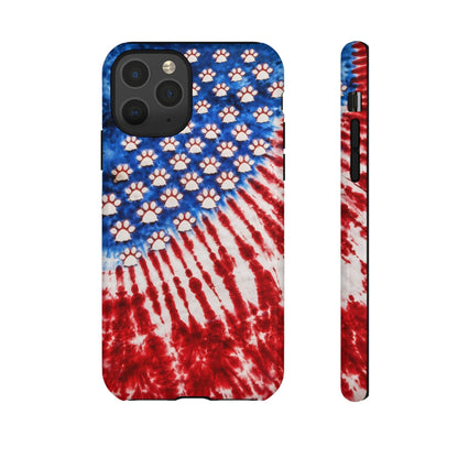 PAW PRINT RED WHITE & BLUE PHONE CASE - TLHG1704262