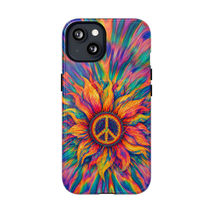 SUNFLOWER PEACE BURST MAGNETIC PHONE CASE - TLTW2906268