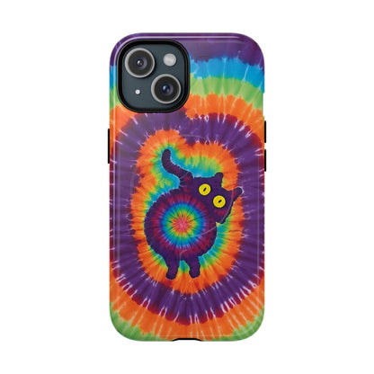 FUNNY CAT SWIRL MAGNETIC PHONE CASE - TLNO1604261
