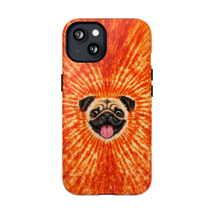 PUG DOG ORANGE MAGNETIC PHONE CASE - TLNT1604261