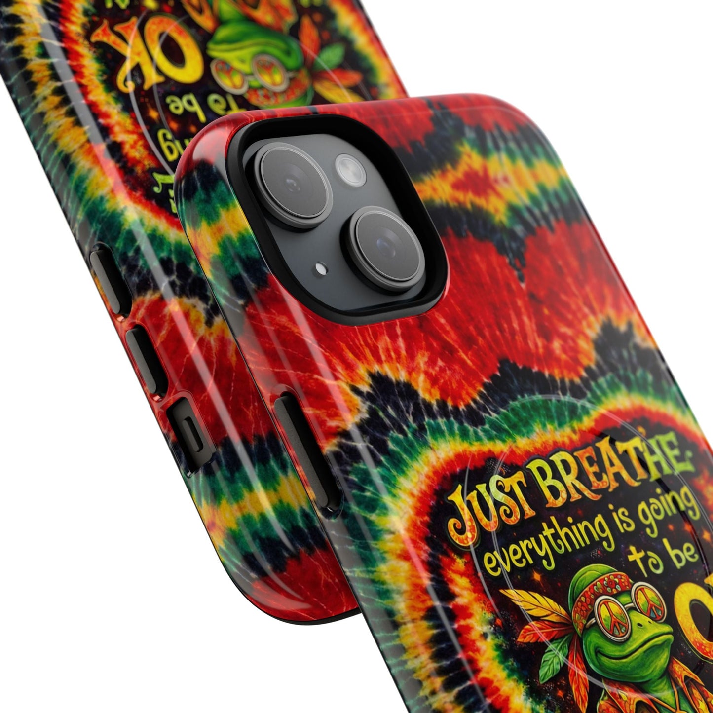 JUST BREATHE FROG SWIRL MAGNETIC PHONE CASE - KMTM2304262