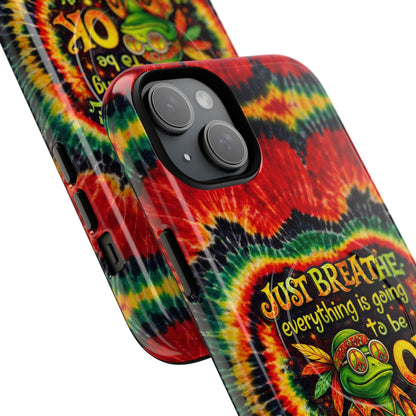 JUST BREATHE FROG SWIRL MAGNETIC PHONE CASE - KMTM2304262