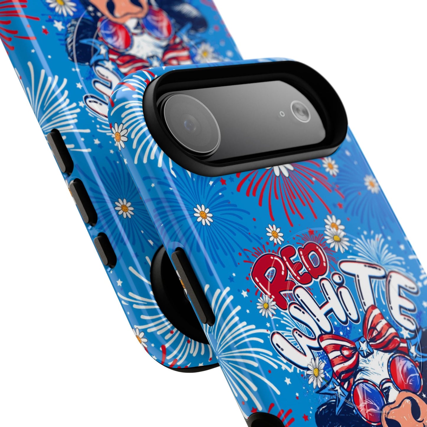 RED WHITE AND MOOO COW MAGNETIC PHONE CASE  - TY1306262