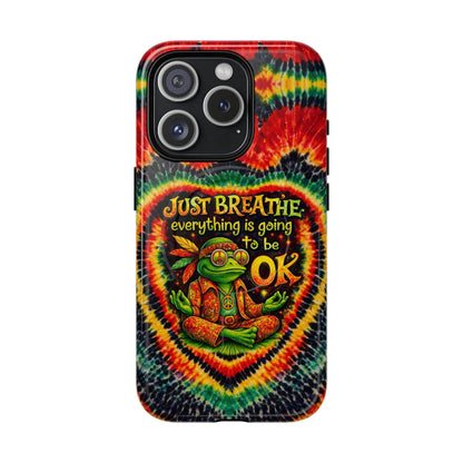 JUST BREATHE FROG SWIRL MAGNETIC PHONE CASE - KMTM2304262