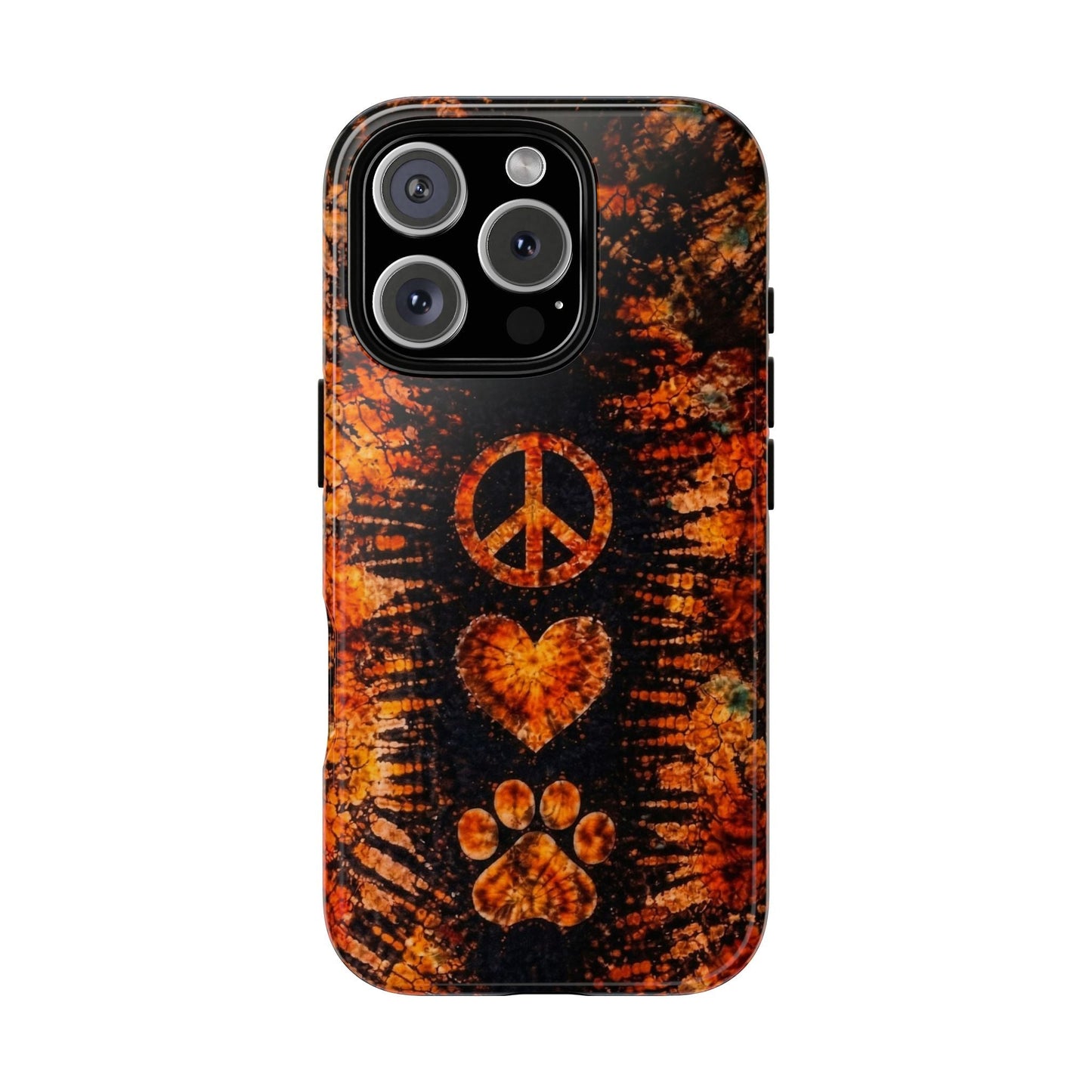 PEACE LOVE PAW PRINT VINTAGE  PHONE CASE  - TLHN2204264