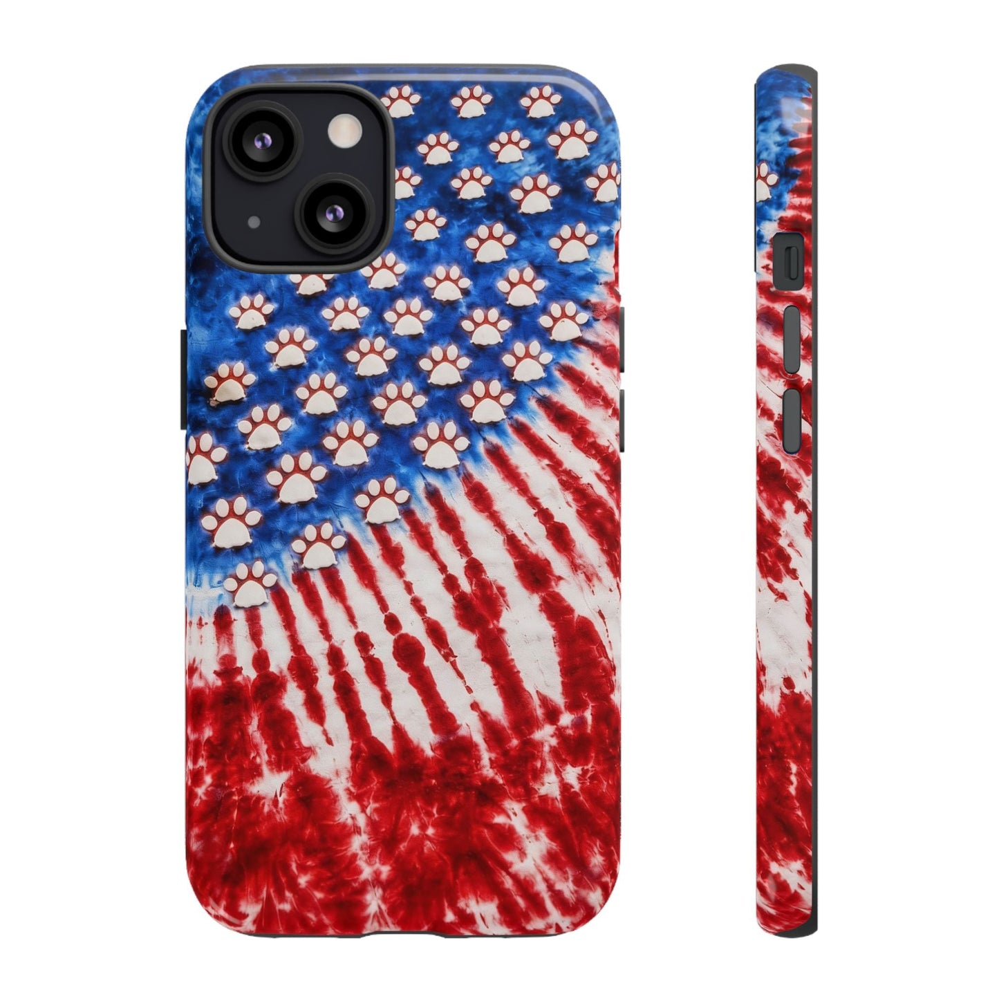PAW PRINT RED WHITE & BLUE PHONE CASE - TLHG1704262