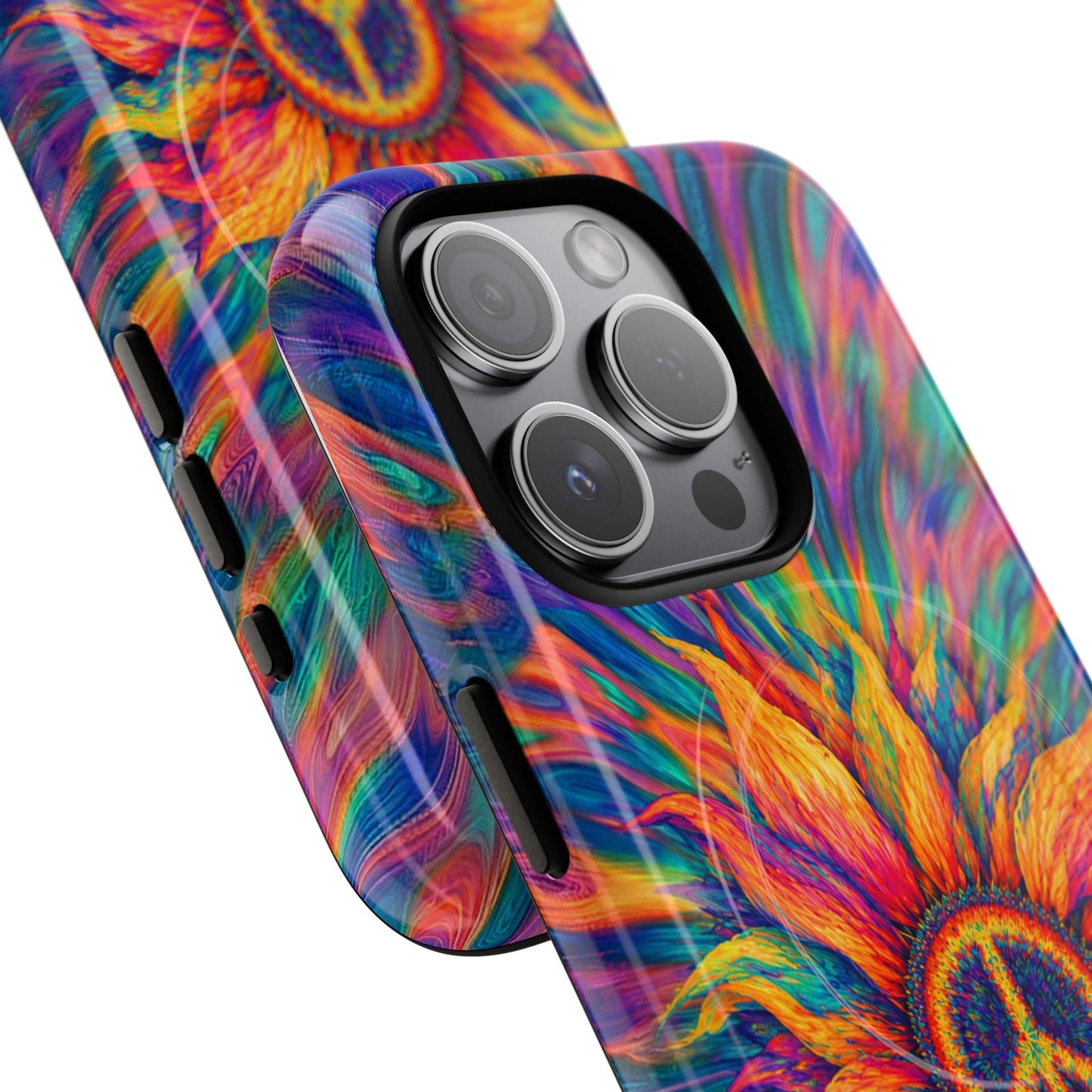 SUNFLOWER PEACE BURST MAGNETIC PHONE CASE - TLTW2906268
