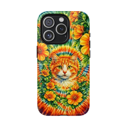 FLORAL CAT SWIRL  MAGNETIC PHONE CASE - TLHG2204264
