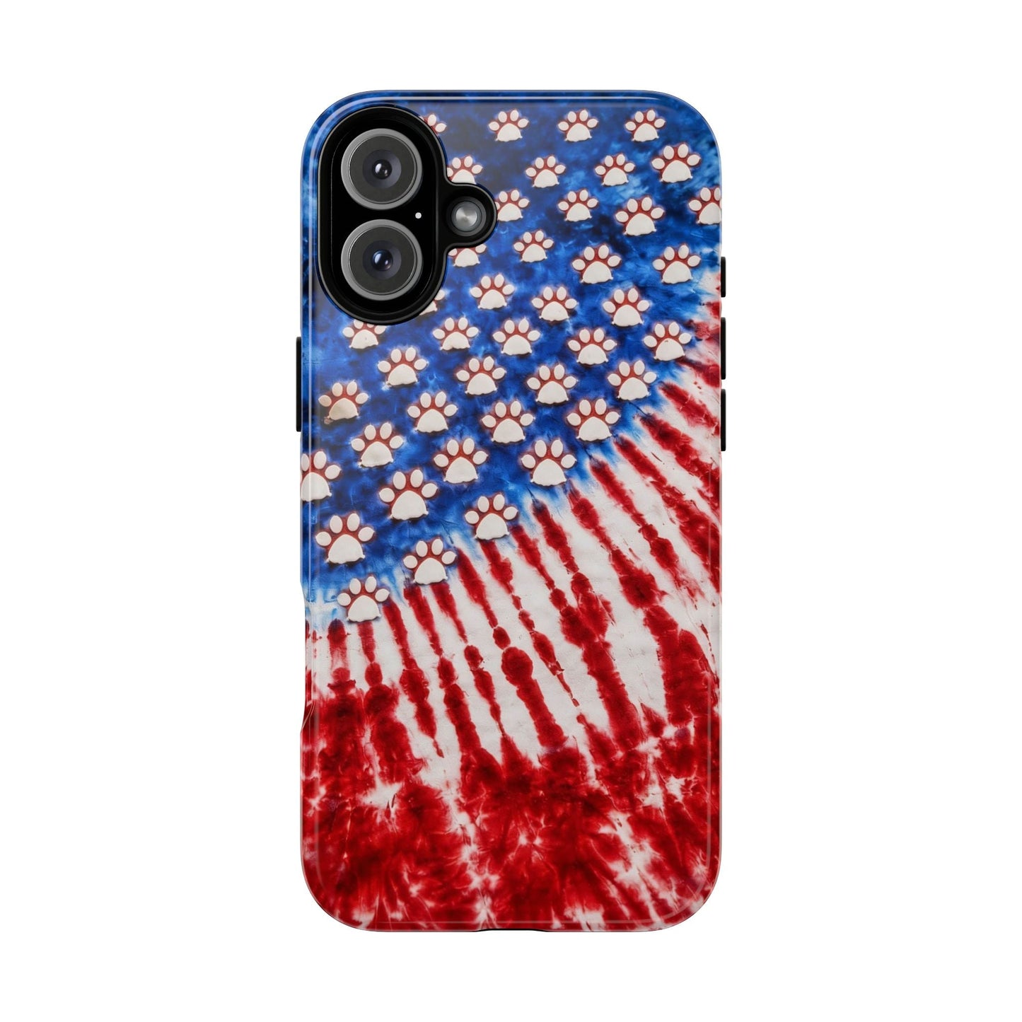 PAW PRINT RED WHITE & BLUE PHONE CASE - TLHG1704262