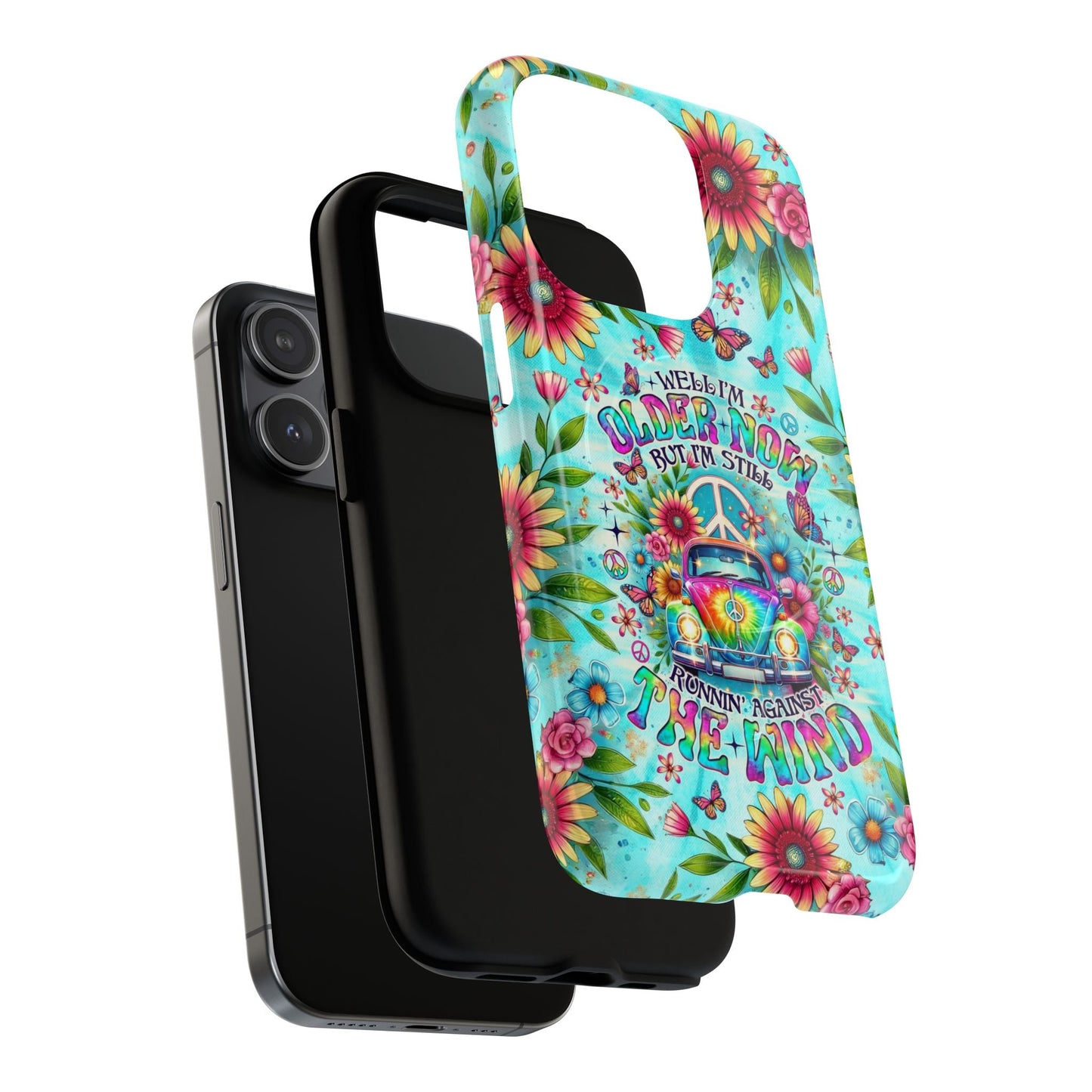 RUNNING AGAINST THE WIND CAR TIE DYE MAGNETIC PHONE CASE - TLNO1804254