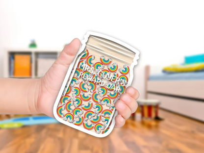 Personalized Rainbow Reward Jar