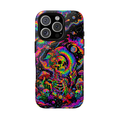 HIPPIE SKULL PSYCHEDELIC MAGNETIC PHONE CASE  - TLNO2904262