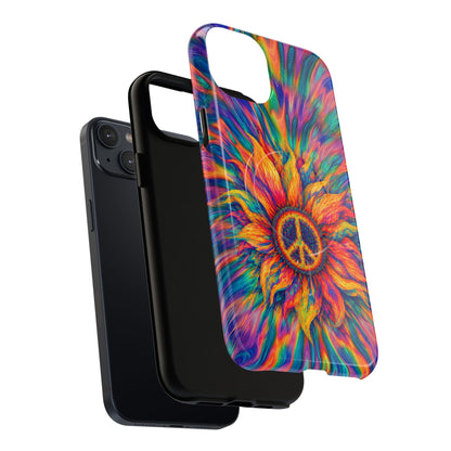 SUNFLOWER PEACE BURST MAGNETIC PHONE CASE - TLTW2906268