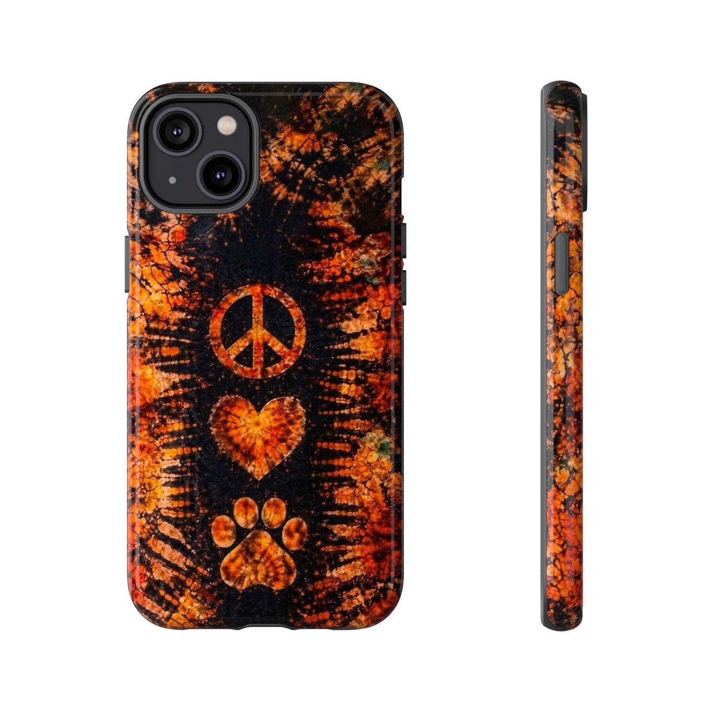 PEACE LOVE PAW PRINT VINTAGE  PHONE CASE  - TLHN2204264
