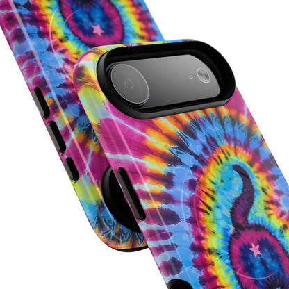 CAT COLORFUL SWIRL PATTERN MAGNETIC PHONE CASE - TLTW1404263