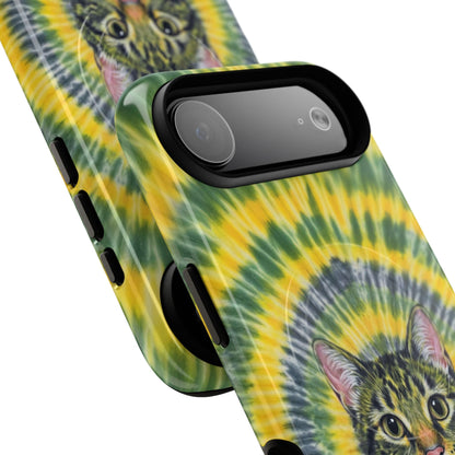 FUNNY CAT SWIRL MAGNETIC PHONE CASE - TLNT1604263